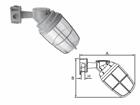 Apar. de Ilum. WYPG | Visor Policarbonato - C/ grade - Arandela 45º